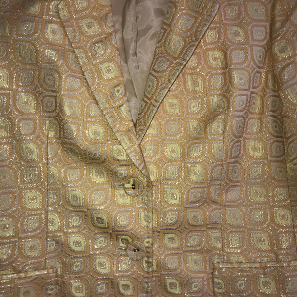 J. Crew Yellow/Gold Metallic Jacket - Picture 4 of 4